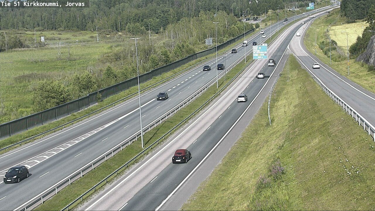 Weather Camera Image Väg 51 Kyrkslätt, Jorvas, Kirkkonummi, Uusimaa