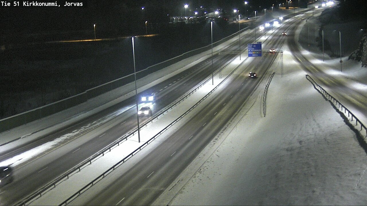 Weather Camera Image Väg 51 Kyrkslätt, Jorvas, Kirkkonummi, Uusimaa