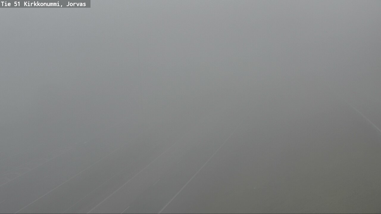 Weather Camera Image Väg 51 Kyrkslätt, Jorvas, Kirkkonummi, Uusimaa