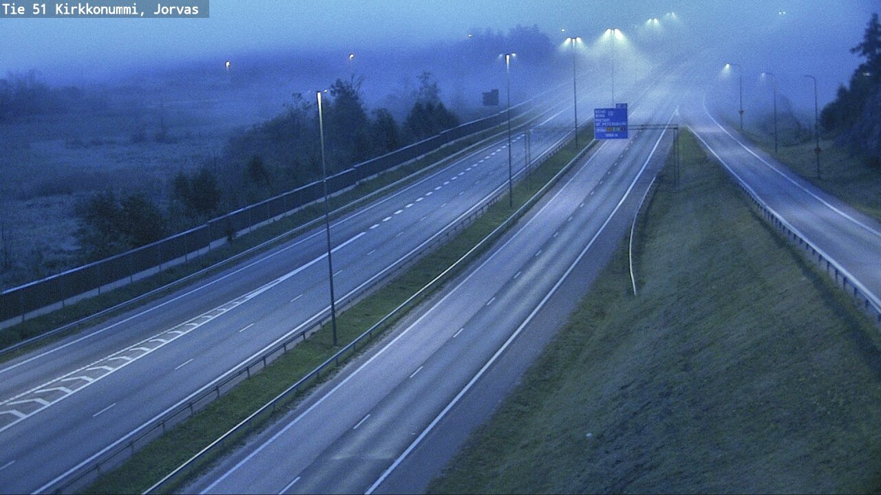 Weather Camera Image Väg 51 Kyrkslätt, Jorvas, Kirkkonummi, Uusimaa