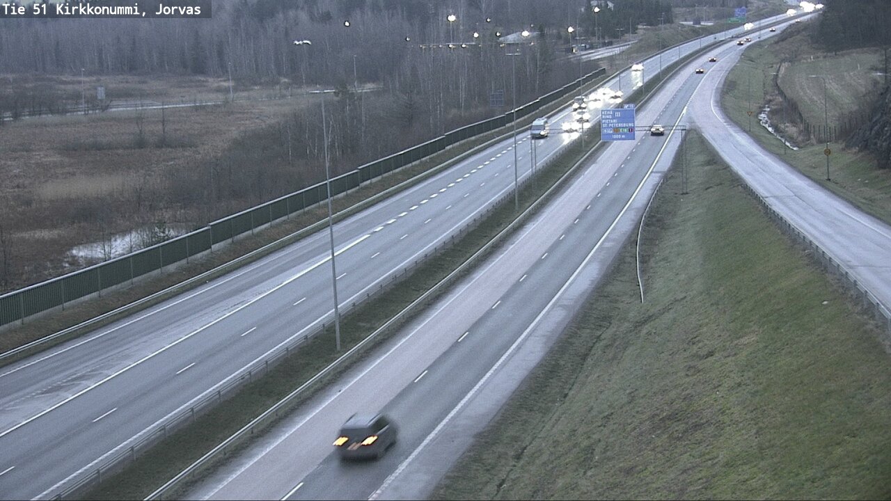 Weather Camera Image Väg 51 Kyrkslätt, Jorvas, Kirkkonummi, Uusimaa