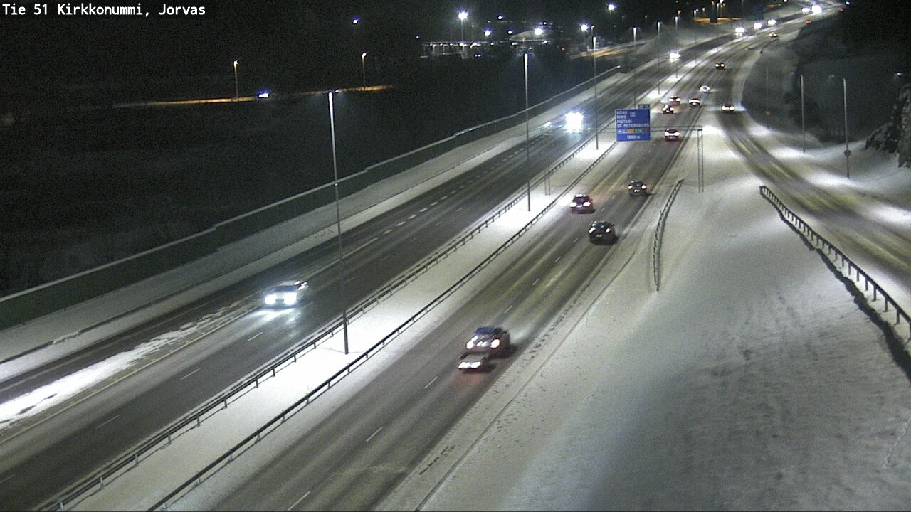 Weather Camera Image Väg 51 Kyrkslätt, Jorvas, Kirkkonummi, Uusimaa