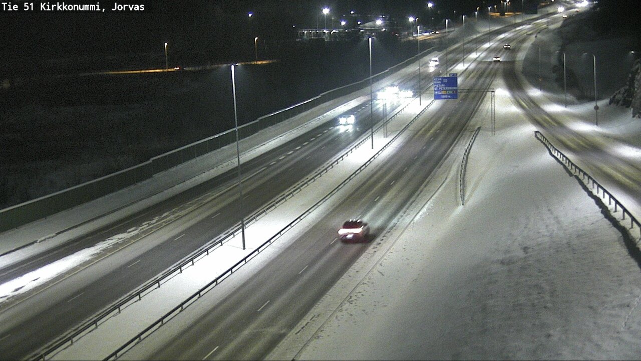 Weather Camera Image Väg 51 Kyrkslätt, Jorvas, Kirkkonummi, Uusimaa