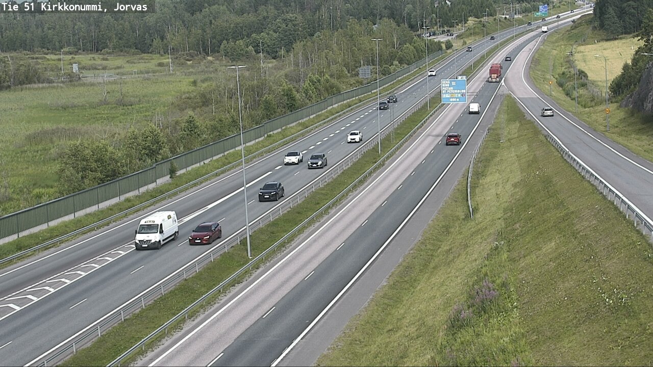 Weather Camera Image Väg 51 Kyrkslätt, Jorvas, Kirkkonummi, Uusimaa