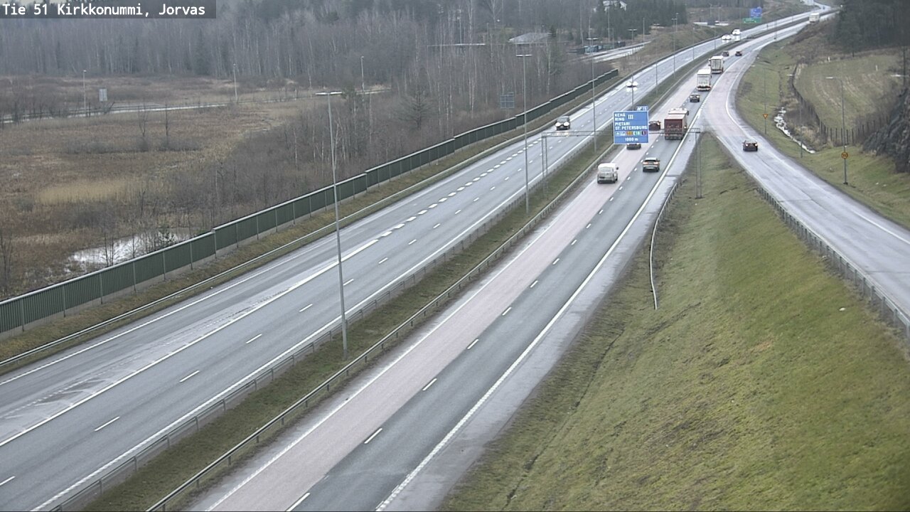 Weather Camera Image Väg 51 Kyrkslätt, Jorvas, Kirkkonummi, Uusimaa