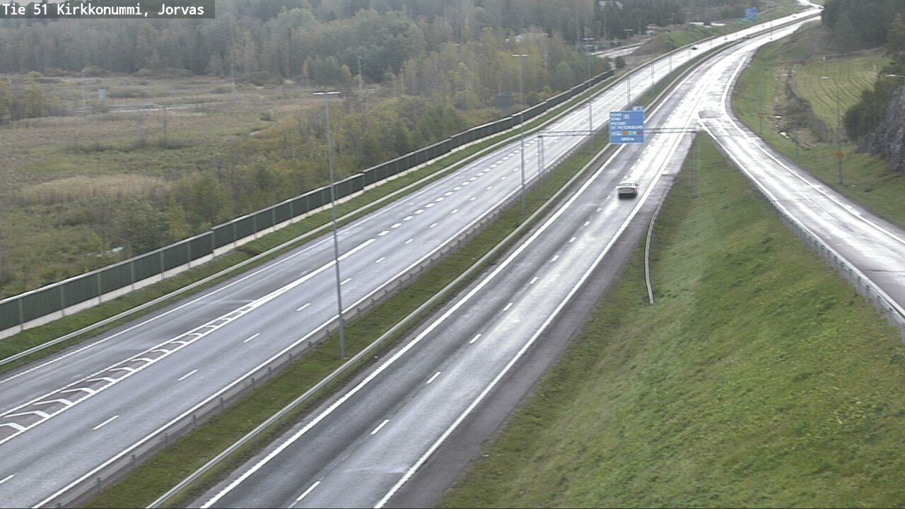 Weather Camera Image Road 51 Kirkkonummi, Jorvas, Kirkkonummi, Uusimaa