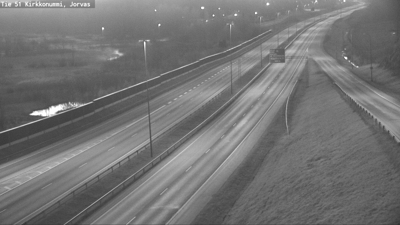 Weather Camera Image Väg 51 Kyrkslätt, Jorvas, Kirkkonummi, Uusimaa