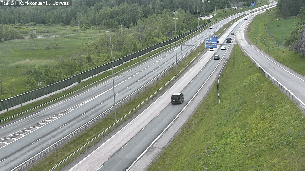 Weather Camera Image Väg 51 Kyrkslätt, Jorvas, Kirkkonummi, Uusimaa