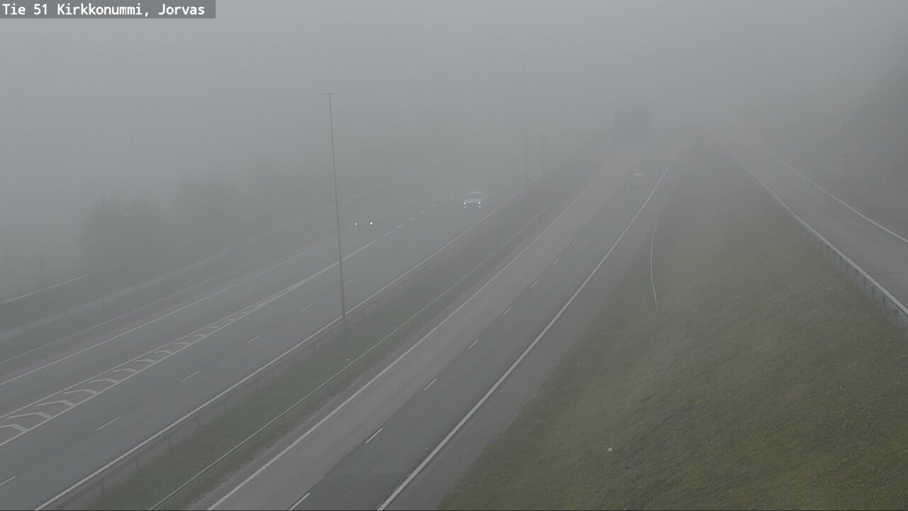 Weather Camera Image Väg 51 Kyrkslätt, Jorvas, Kirkkonummi, Uusimaa