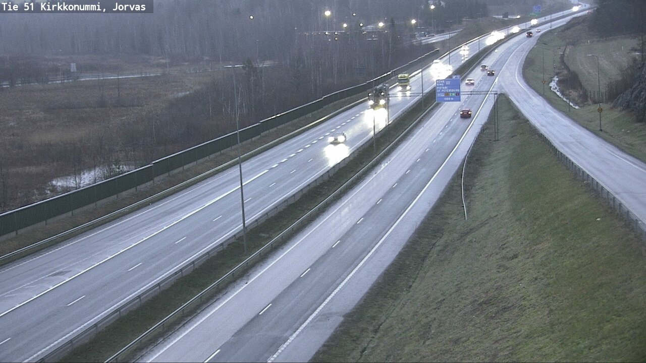 Weather Camera Image Väg 51 Kyrkslätt, Jorvas, Kirkkonummi, Uusimaa
