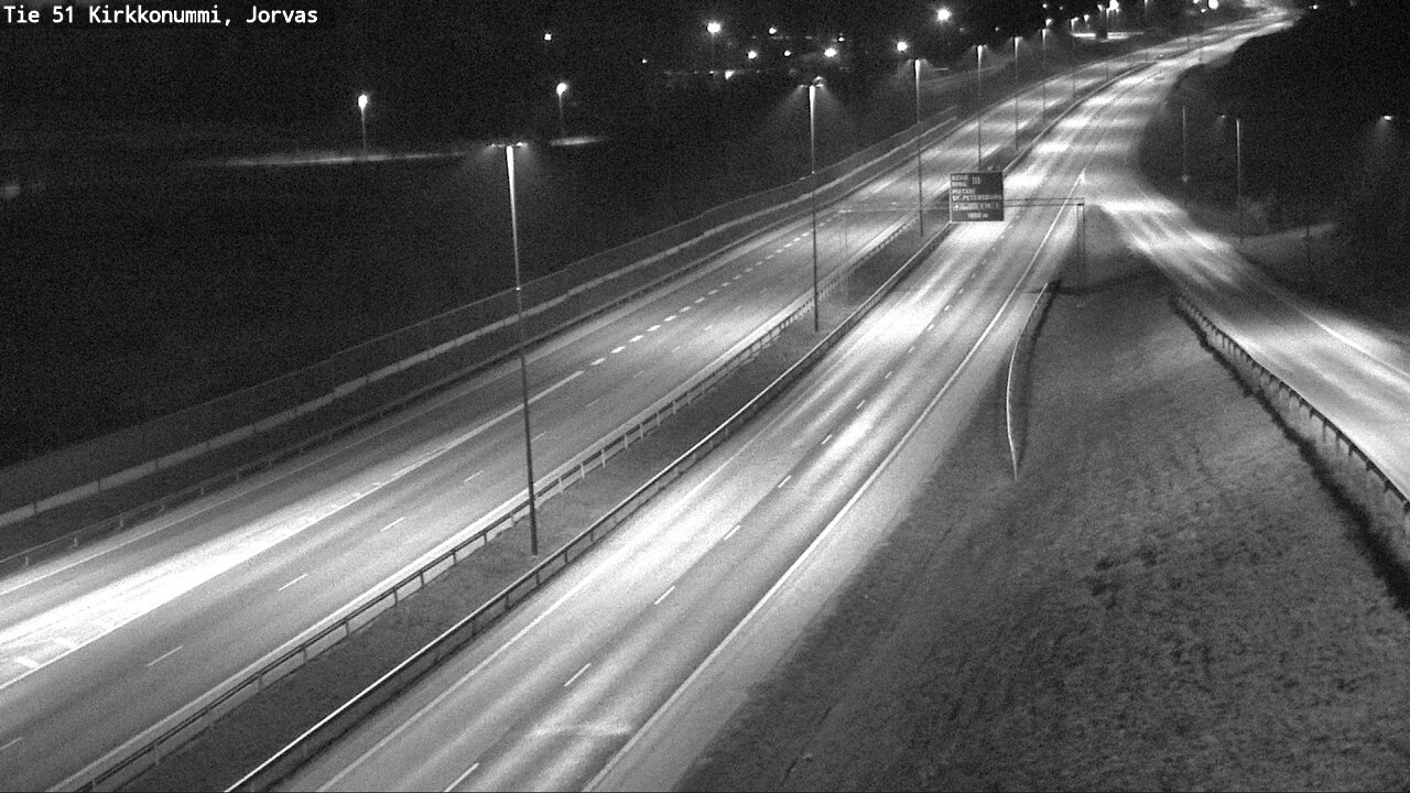 Weather Camera Image Väg 51 Kyrkslätt, Jorvas, Kirkkonummi, Uusimaa