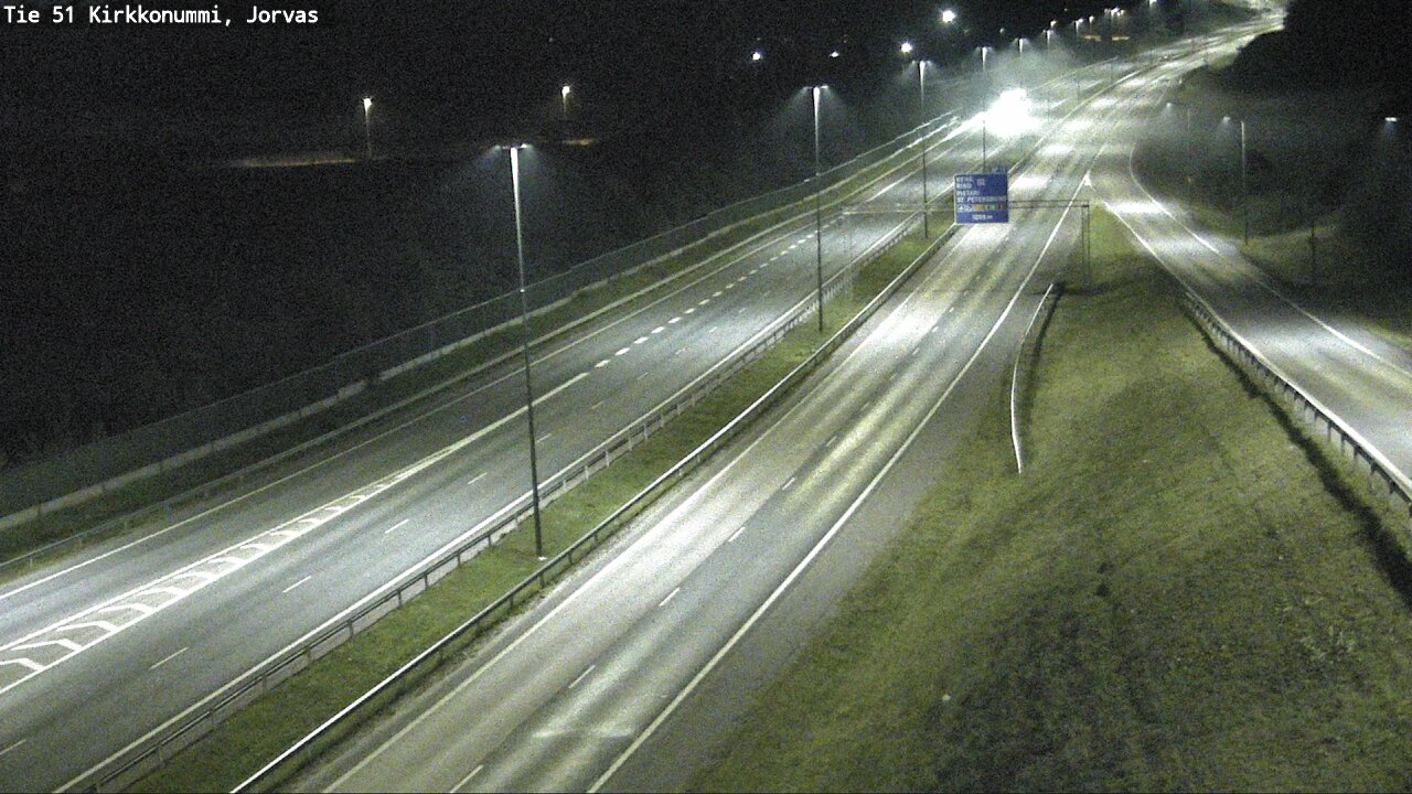 Weather Camera Image Väg 51 Kyrkslätt, Jorvas, Kirkkonummi, Uusimaa