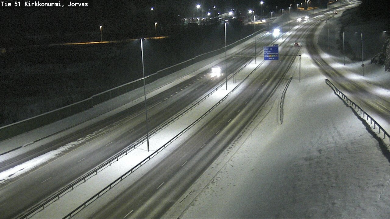 Weather Camera Image Väg 51 Kyrkslätt, Jorvas, Kirkkonummi, Uusimaa