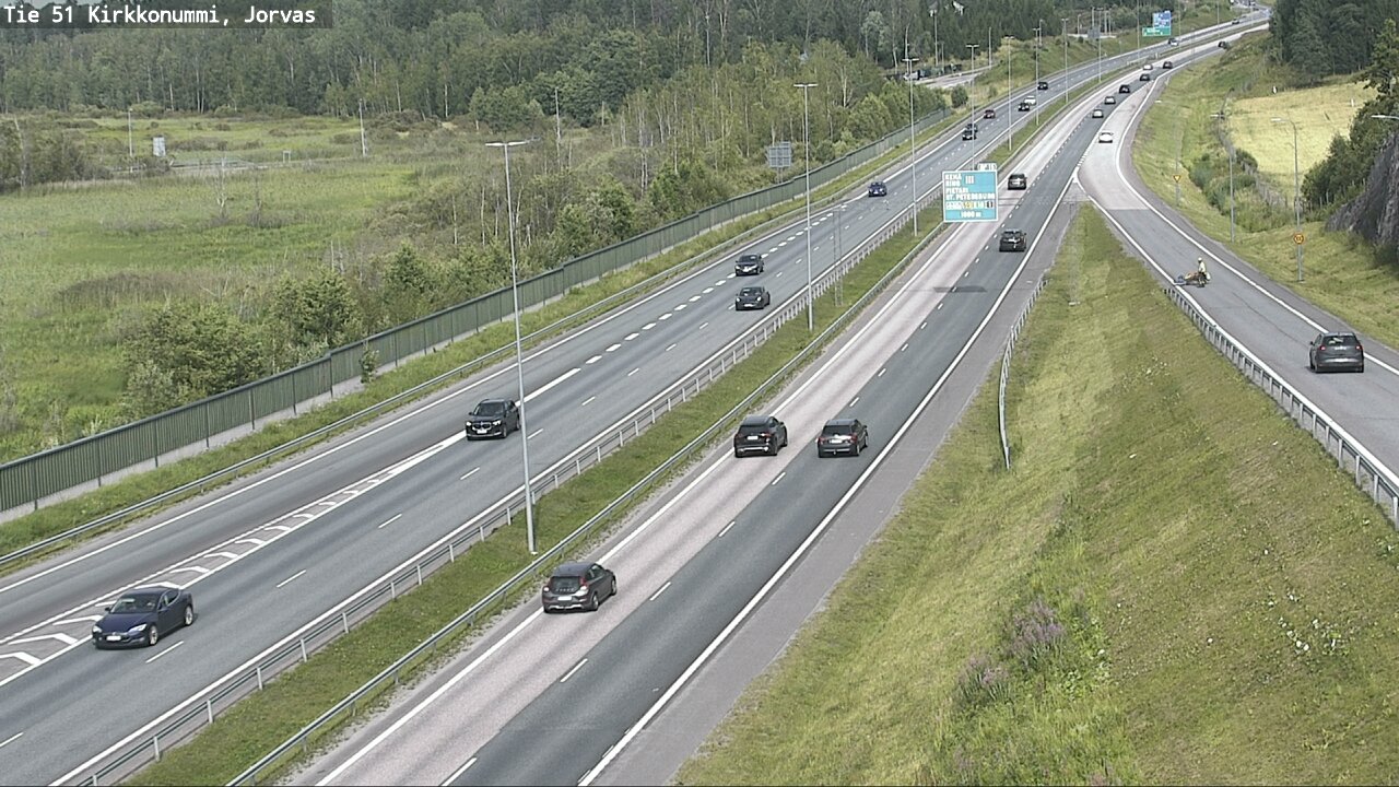 Weather Camera Image Väg 51 Kyrkslätt, Jorvas, Kirkkonummi, Uusimaa