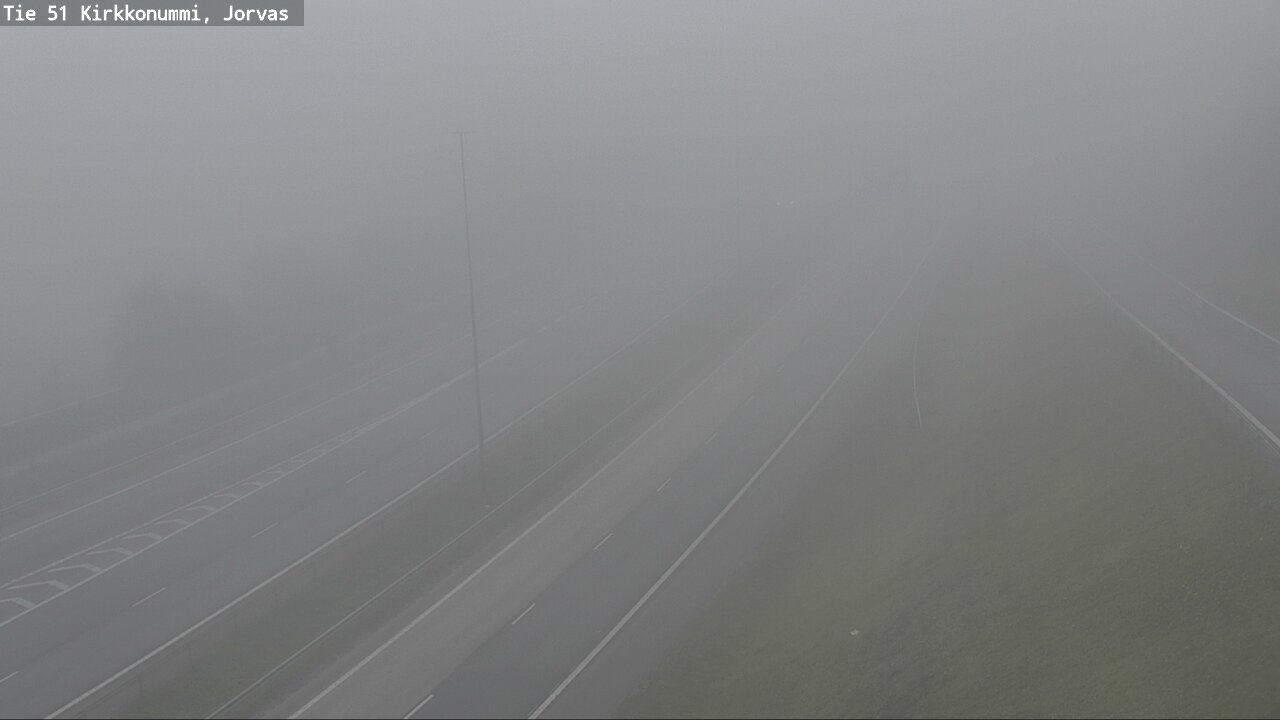 Weather Camera Image Väg 51 Kyrkslätt, Jorvas, Kirkkonummi, Uusimaa