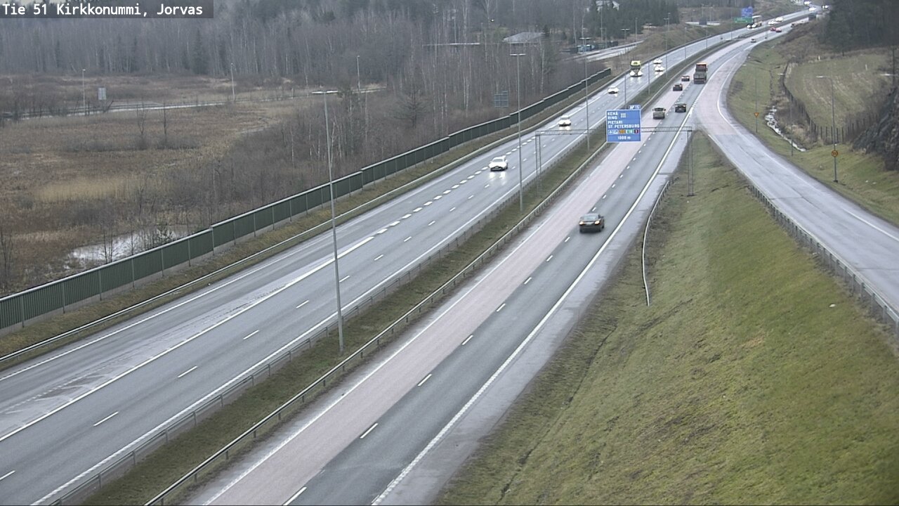 Weather Camera Image Väg 51 Kyrkslätt, Jorvas, Kirkkonummi, Uusimaa