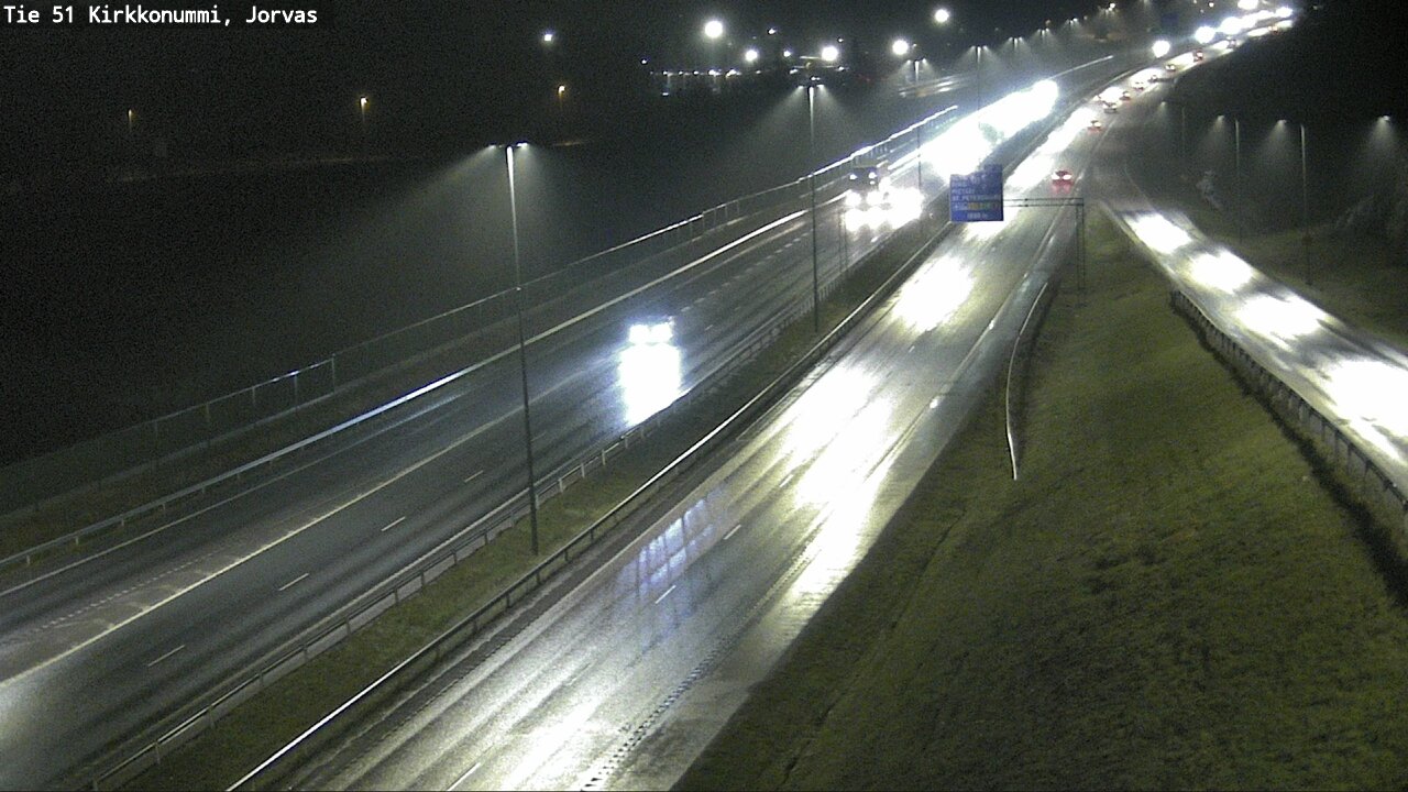 Weather Camera Image Väg 51 Kyrkslätt, Jorvas, Kirkkonummi, Uusimaa