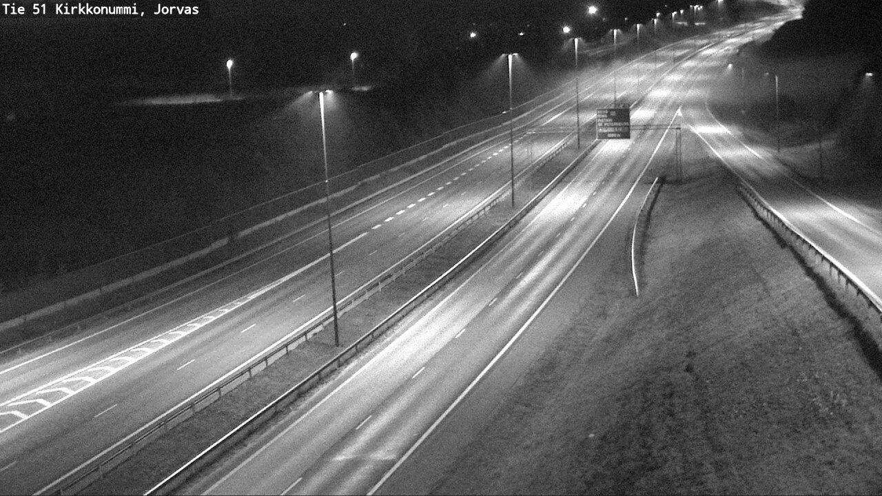 Weather Camera Image Väg 51 Kyrkslätt, Jorvas, Kirkkonummi, Uusimaa
