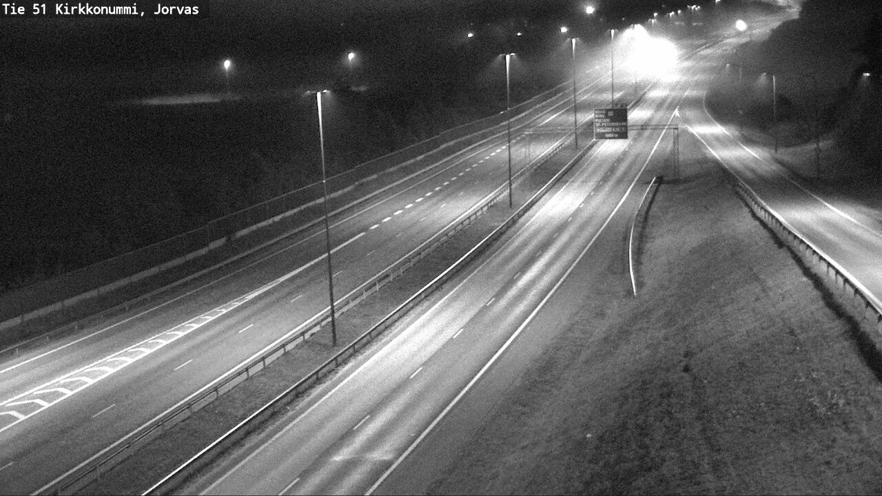 Weather Camera Image Väg 51 Kyrkslätt, Jorvas, Kirkkonummi, Uusimaa