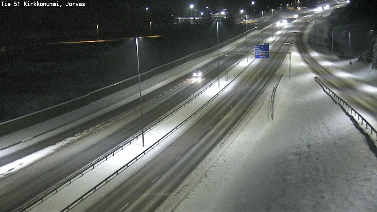 Weather Camera Image Väg 51 Kyrkslätt, Jorvas, Kirkkonummi, Uusimaa