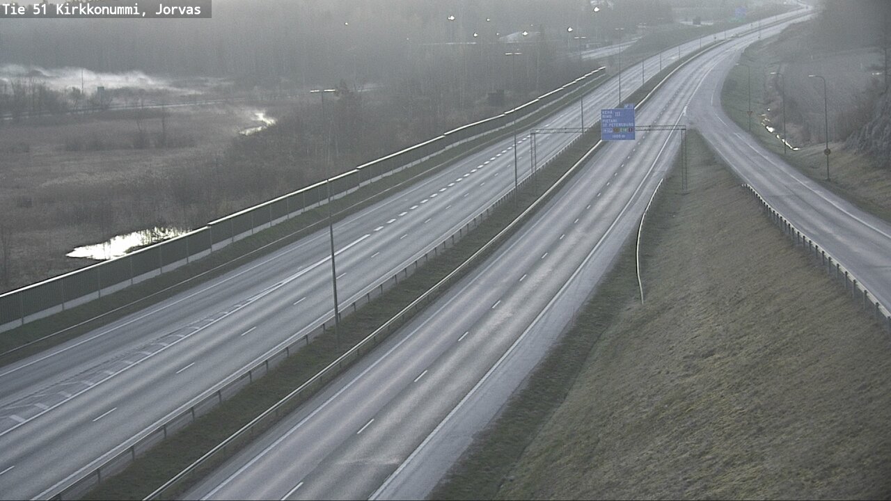 Weather Camera Image Väg 51 Kyrkslätt, Jorvas, Kirkkonummi, Uusimaa
