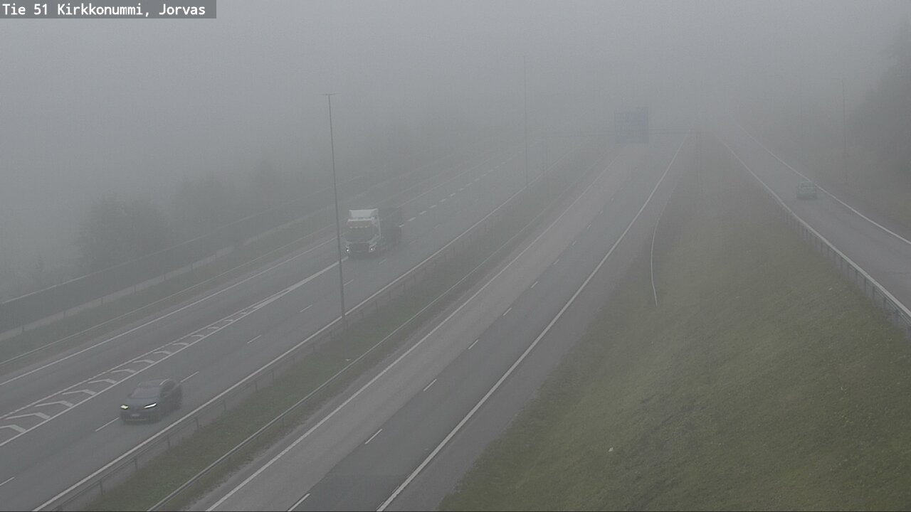 Weather Camera Image Väg 51 Kyrkslätt, Jorvas, Kirkkonummi, Uusimaa