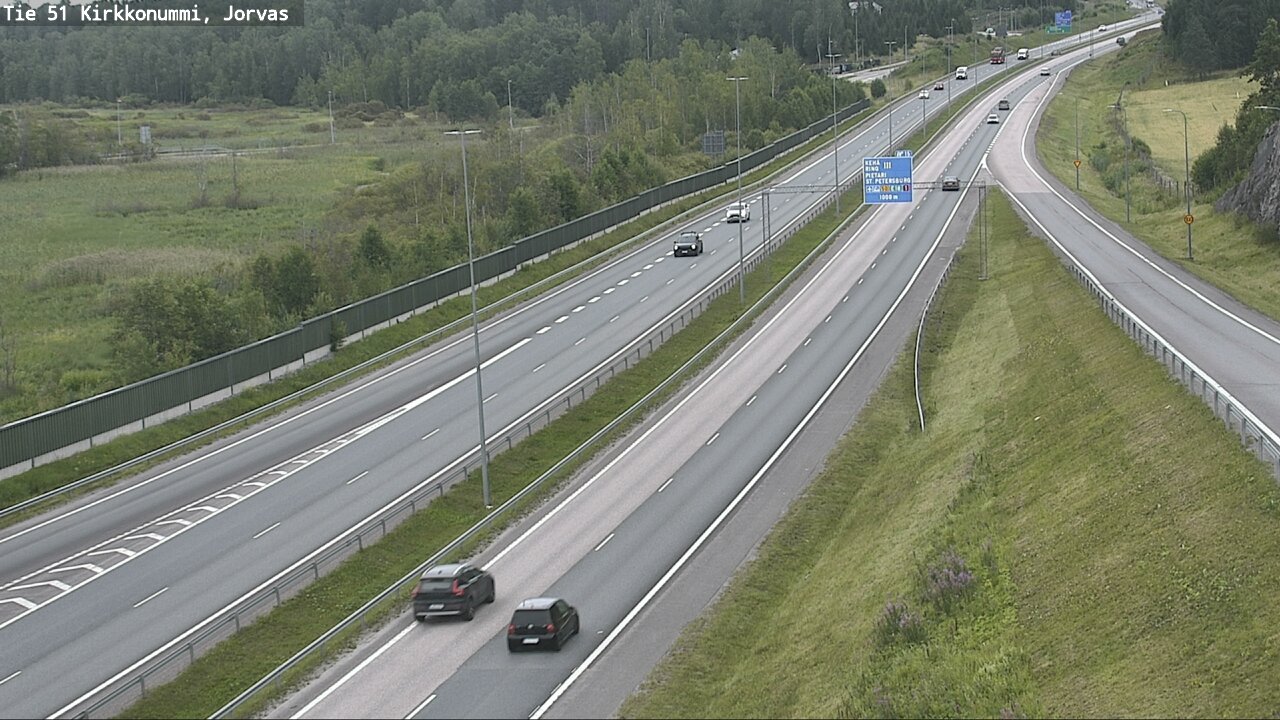 Weather Camera Image Väg 51 Kyrkslätt, Jorvas, Kirkkonummi, Uusimaa