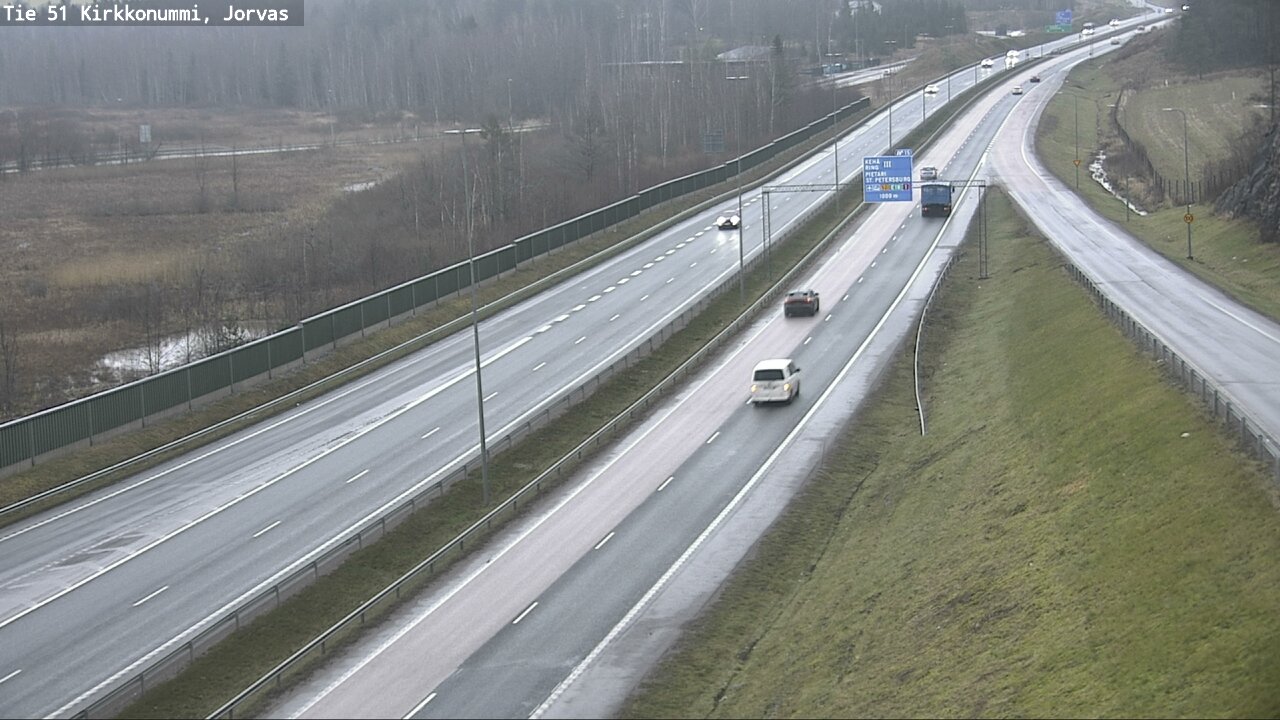 Weather Camera Image Väg 51 Kyrkslätt, Jorvas, Kirkkonummi, Uusimaa
