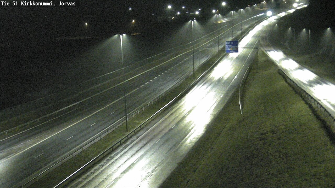 Weather Camera Image Väg 51 Kyrkslätt, Jorvas, Kirkkonummi, Uusimaa
