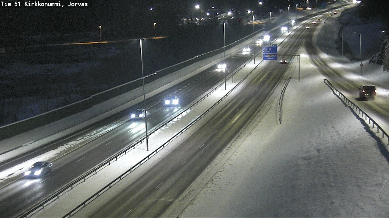 Weather Camera Image Väg 51 Kyrkslätt, Jorvas, Kirkkonummi, Uusimaa