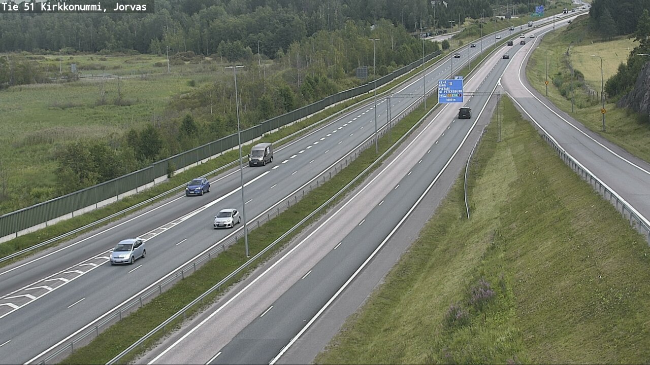 Weather Camera Image Väg 51 Kyrkslätt, Jorvas, Kirkkonummi, Uusimaa