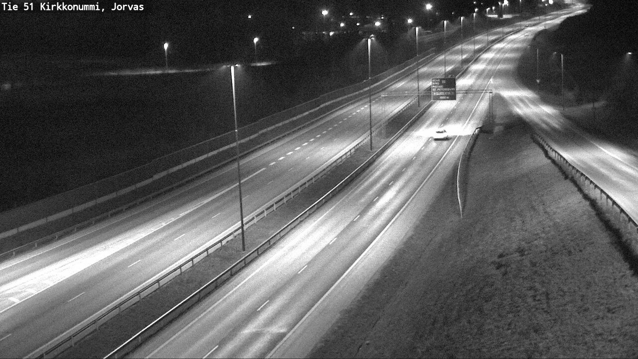 Weather Camera Image Väg 51 Kyrkslätt, Jorvas, Kirkkonummi, Uusimaa