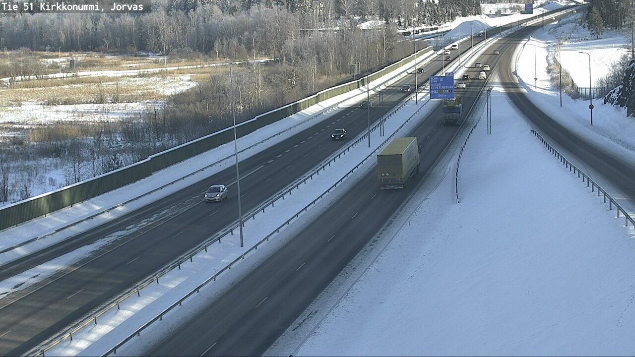 Weather Camera Image Road 51 Kirkkonummi, Jorvas, Kirkkonummi, Uusimaa