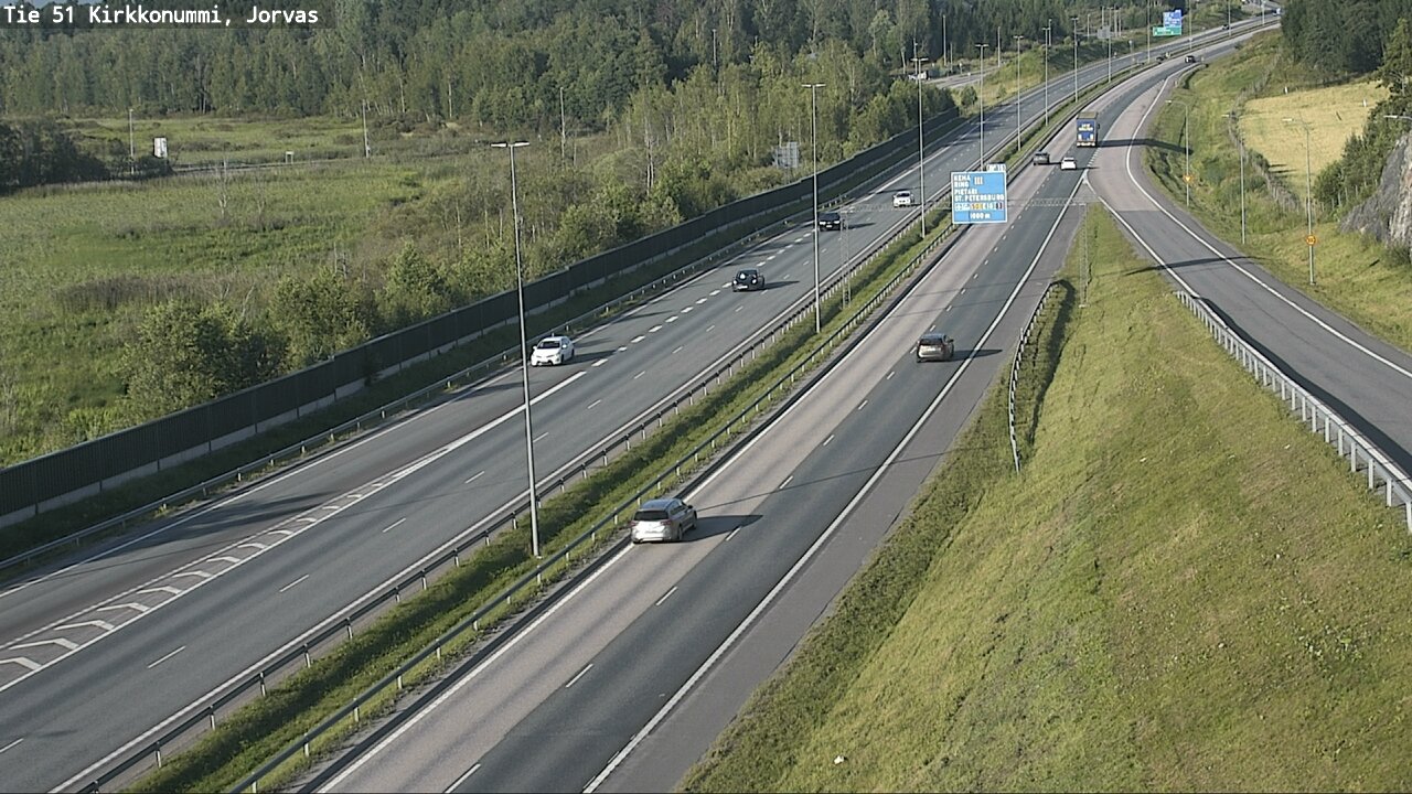 Weather Camera Image Väg 51 Kyrkslätt, Jorvas, Kirkkonummi, Uusimaa