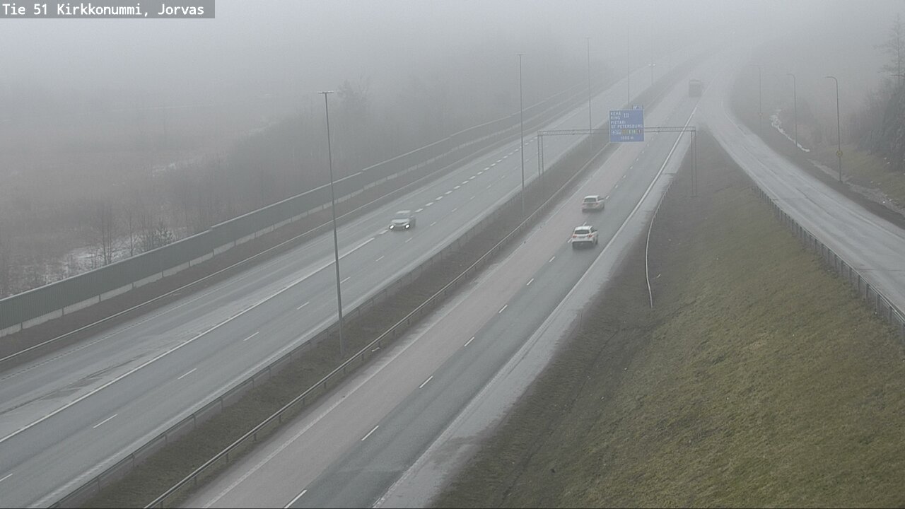 Weather Camera Image Väg 51 Kyrkslätt, Jorvas, Kirkkonummi, Uusimaa