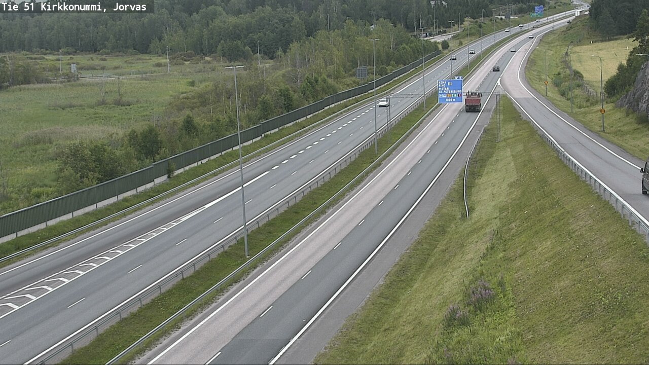 Weather Camera Image Väg 51 Kyrkslätt, Jorvas, Kirkkonummi, Uusimaa
