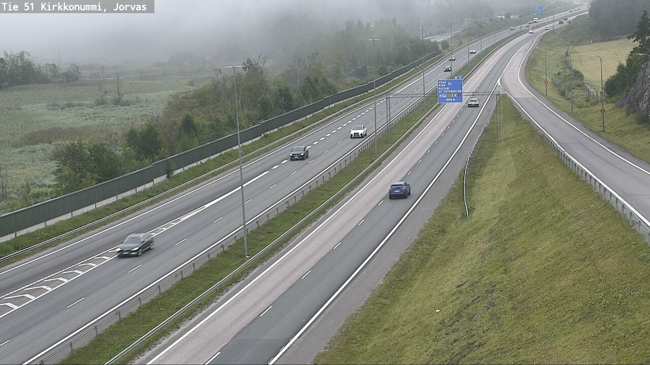 Weather Camera Image Väg 51 Kyrkslätt, Jorvas, Kirkkonummi, Uusimaa