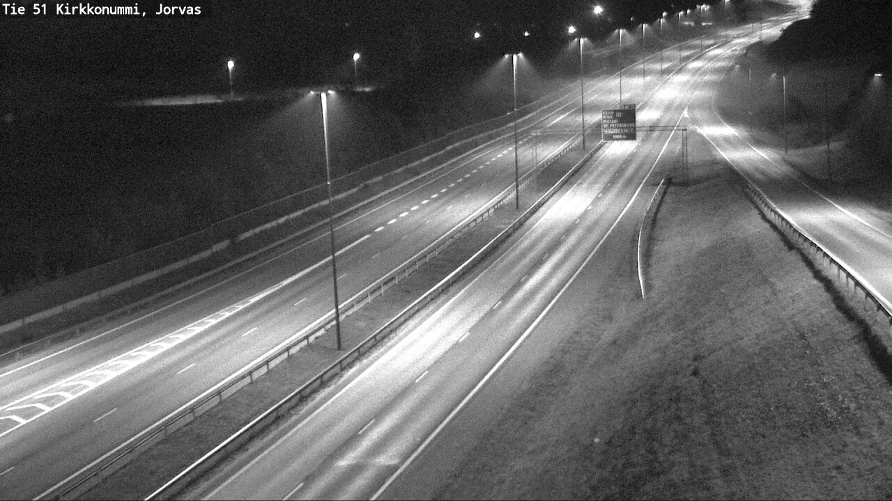 Weather Camera Image Väg 51 Kyrkslätt, Jorvas, Kirkkonummi, Uusimaa