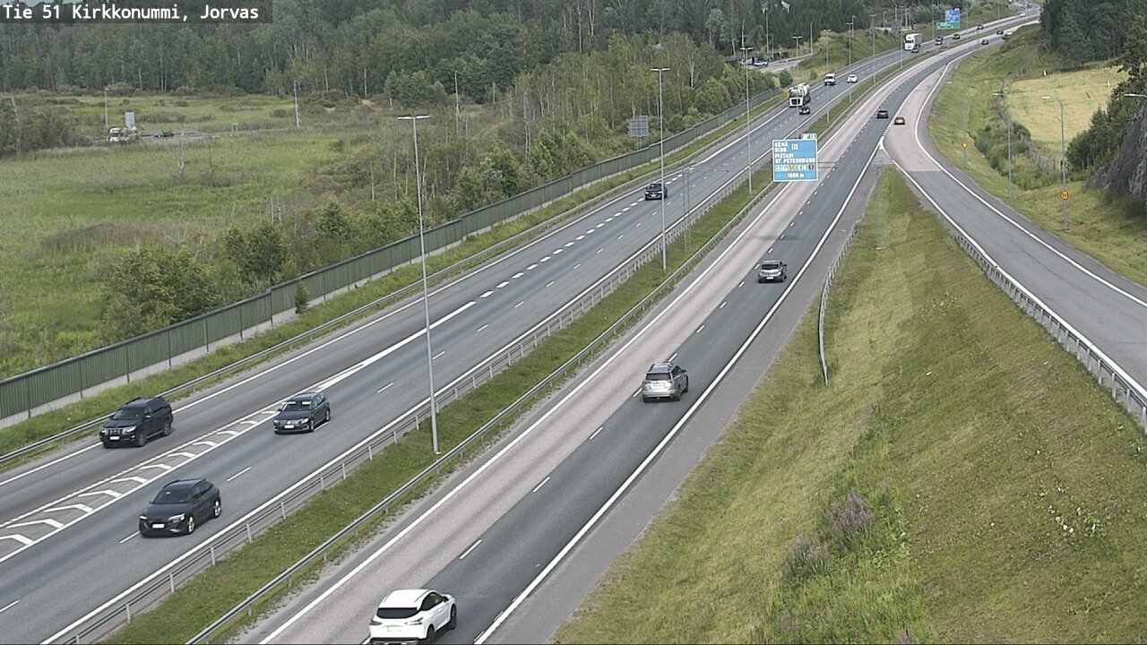 Weather Camera Image Väg 51 Kyrkslätt, Jorvas, Kirkkonummi, Uusimaa