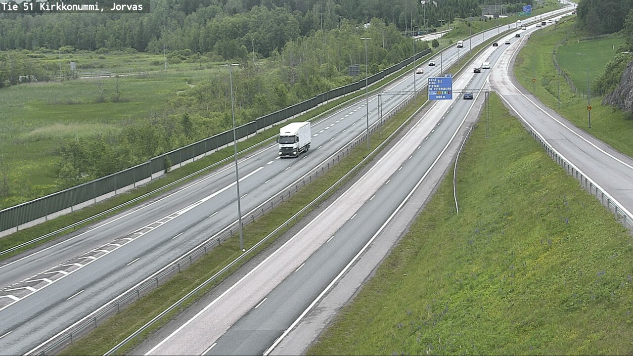 Weather Camera Image Väg 51 Kyrkslätt, Jorvas, Kirkkonummi, Uusimaa