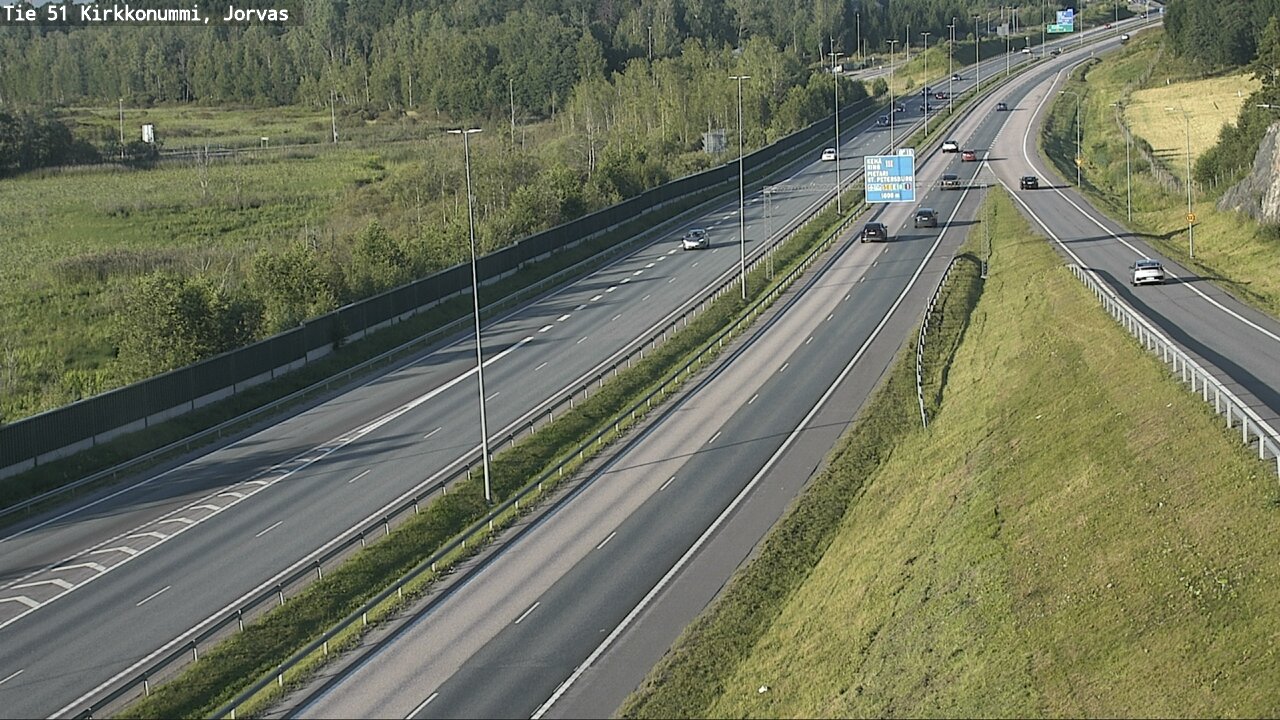 Weather Camera Image Väg 51 Kyrkslätt, Jorvas, Kirkkonummi, Uusimaa