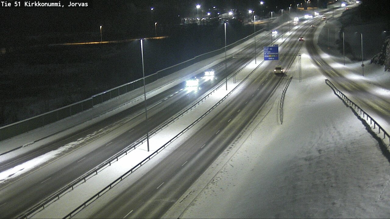 Weather Camera Image Väg 51 Kyrkslätt, Jorvas, Kirkkonummi, Uusimaa