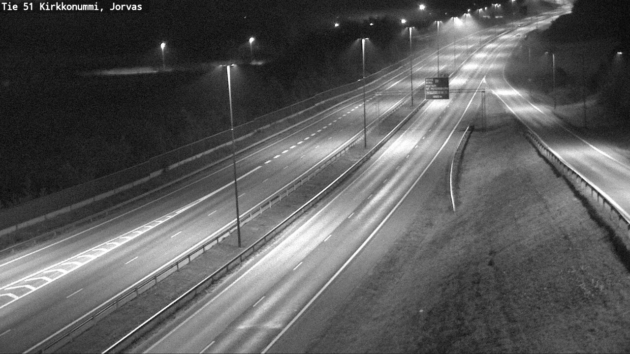 Weather Camera Image Väg 51 Kyrkslätt, Jorvas, Kirkkonummi, Uusimaa