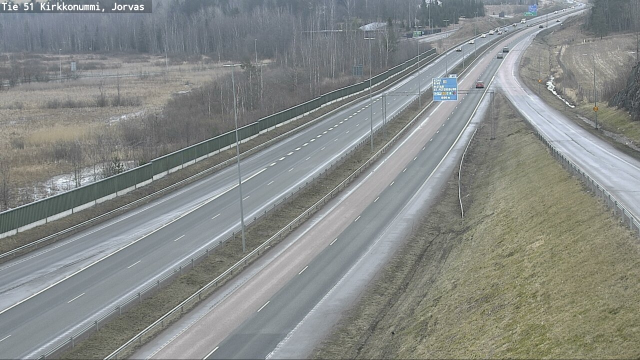 Weather Camera Image Road 51 Kirkkonummi, Jorvas, Kirkkonummi, Uusimaa