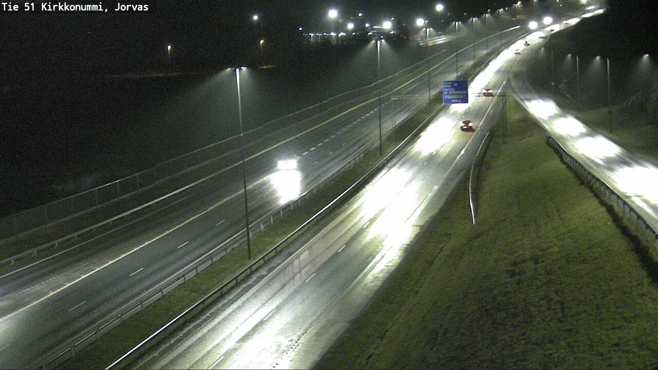 Weather Camera Image Väg 51 Kyrkslätt, Jorvas, Kirkkonummi, Uusimaa