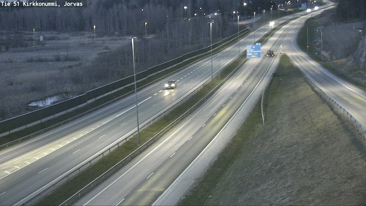 Weather Camera Image Road 51 Kirkkonummi, Jorvas, Kirkkonummi, Uusimaa