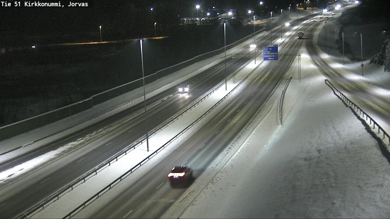 Weather Camera Image Väg 51 Kyrkslätt, Jorvas, Kirkkonummi, Uusimaa