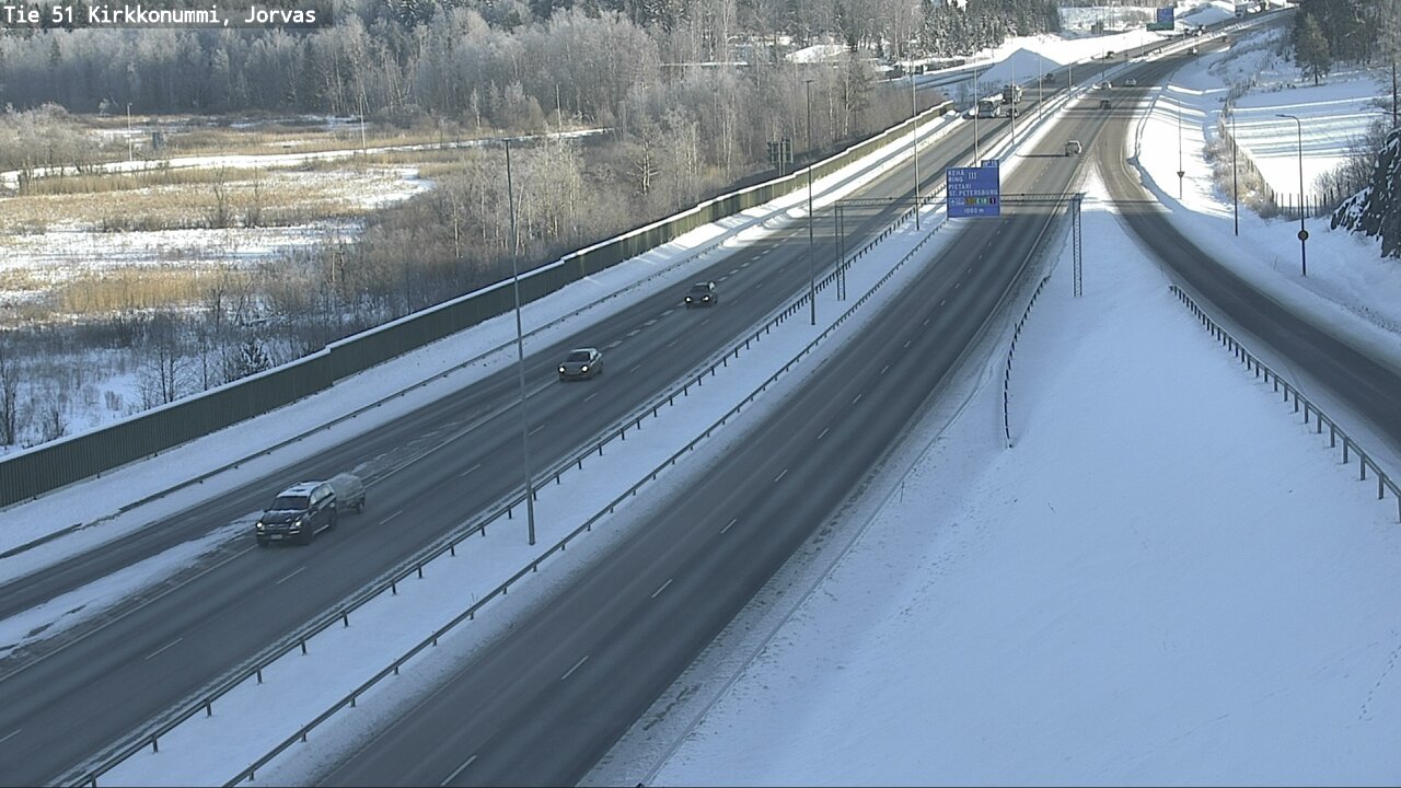 Weather Camera Image Road 51 Kirkkonummi, Jorvas, Kirkkonummi, Uusimaa