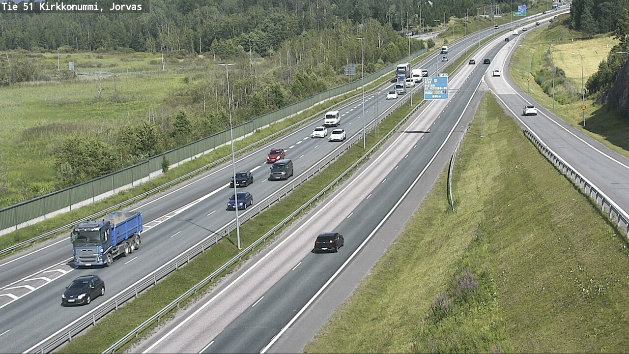 Weather Camera Image Väg 51 Kyrkslätt, Jorvas, Kirkkonummi, Uusimaa