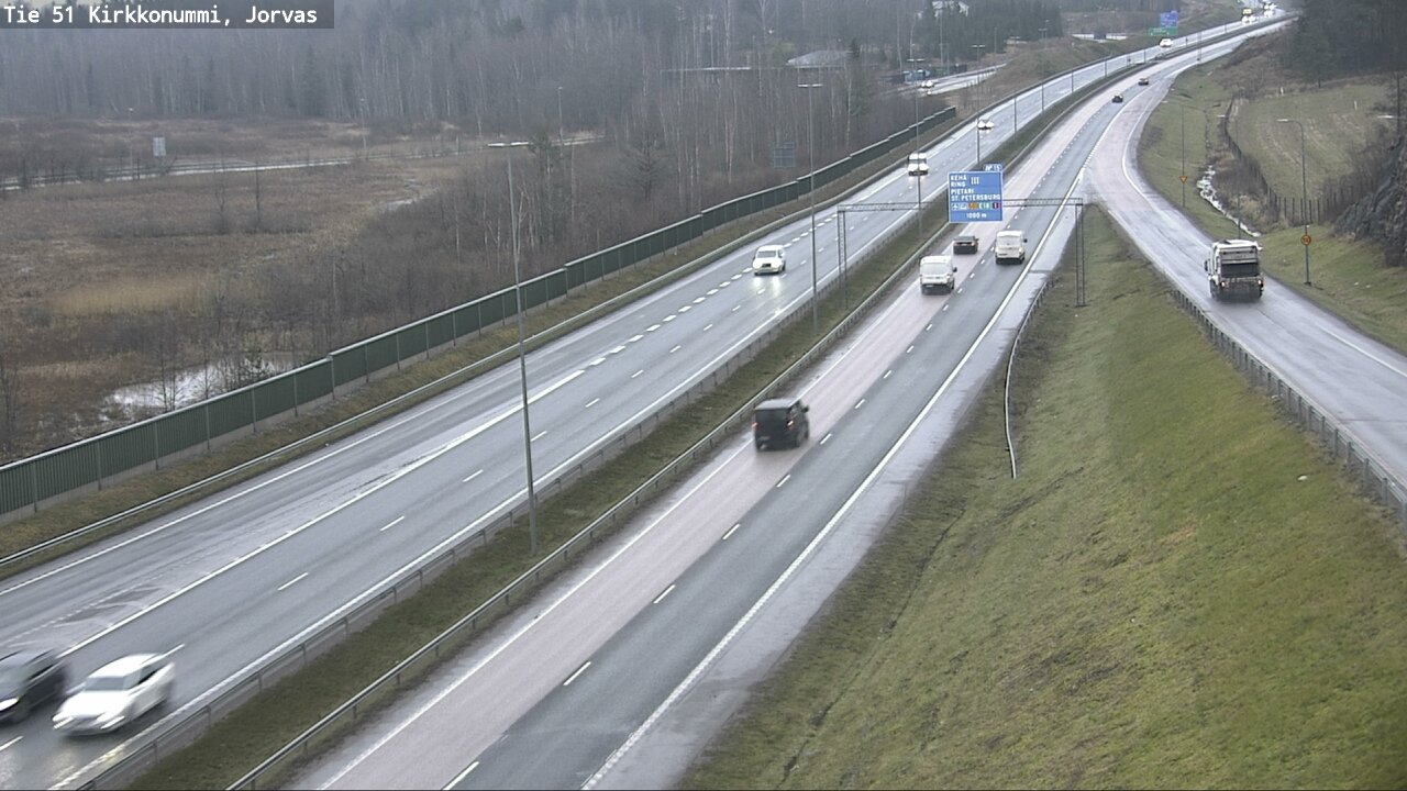 Weather Camera Image Väg 51 Kyrkslätt, Jorvas, Kirkkonummi, Uusimaa